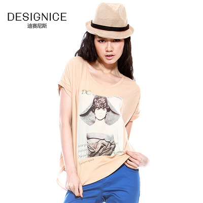 DC迪赛尼斯\/品牌女装夏新款\/休闲百搭印花图案