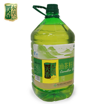 草天香 5L压榨一级山茶油家庭装有机食用油特