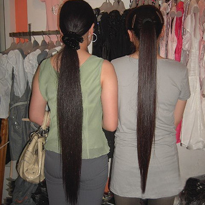 夏天假发马尾 超长真发马尾 捆绑式假马尾 扎马