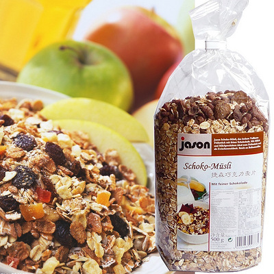 江浙沪包邮德国进口巧克力麦片jason捷森巧克力麦片500g 营养早餐 - 健康美食 - 杭州19楼