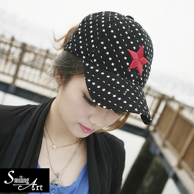 SA夏天特价新款韩版潮女士复古波点棒球帽子