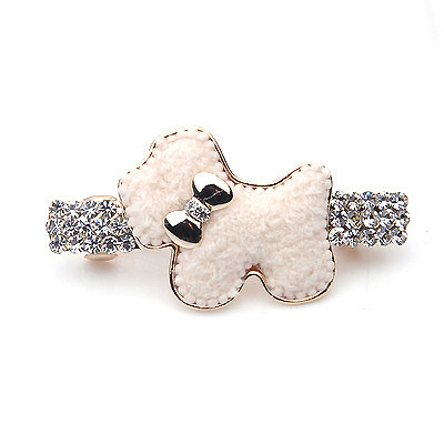 雅蝶娜 水钻顶夹 韩国狗发卡头饰 盘发发饰 横夹