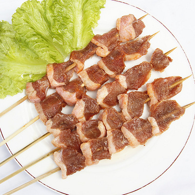 【原始烧烤】5串五花肉串联半成品食品烧烤食材铁板油炸厨房美食 - 美食 - 杭州19楼