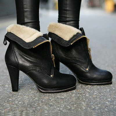 crape 2012新款 秋冬季骑士靴 冬女靴 高跟短靴