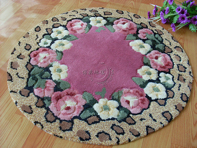 博奕高档防滑地垫 剪花防滑电脑椅地垫 紫薇圆