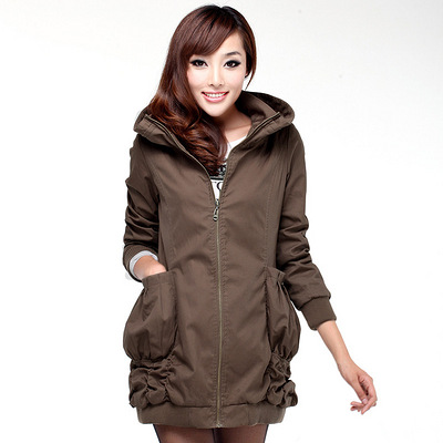 艾欧唯 2012秋冬装新款韩版褶皱优雅甜美中长