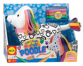 美国ALEX动物玩偶 爱丽克丝抱抱画画-小狗可