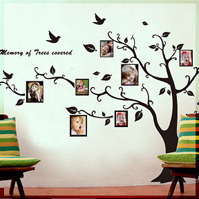 陌上花开墙贴墙纸特价包邮 照片树 相片树纪念