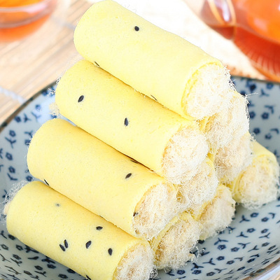 好吃的芝麻肉松蛋卷仔 芝麻芳香酥脆可口 澳门