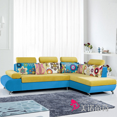 布艺沙发沙发套装组合客厅组合宜家多彩沙发七