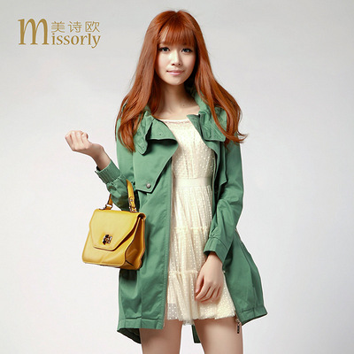 美诗欧 秋装新款日系带帽 宽松 女士 时尚 风衣