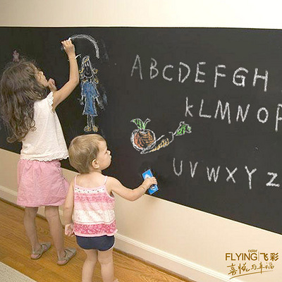 飞彩墙贴 黑板贴纸 环保创意可反复擦写 留言板