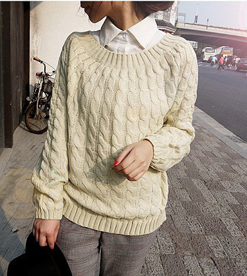小清新学院风 百搭<em>毛衣</em> - 服饰 - 杭州19楼