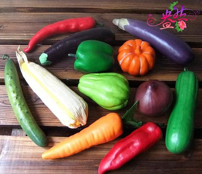 高档仿真蔬菜套装12个假水果模型批发早教认