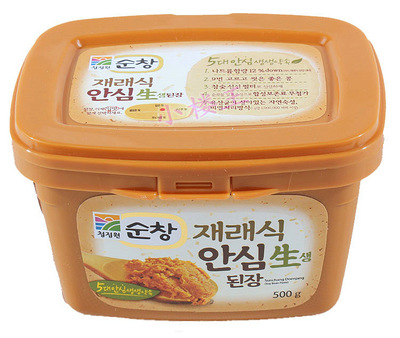 热卖韩国原装进口清净园淳昌大豆酱500克 韩国