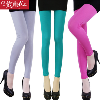 2件包邮依南衣九分9分糖果色黑灰色莫代尔打底裤女夏大码显瘦秋款 - 服饰 - 杭州19楼