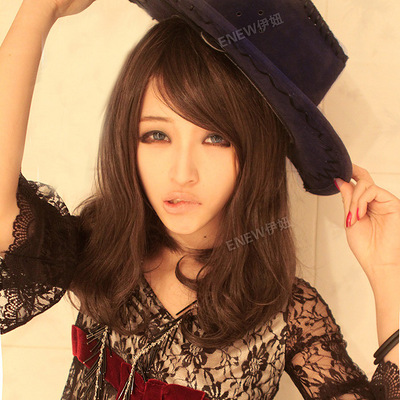 伊妞梨花头 假发 女生 短发 中长 jiafa 罗安迪假