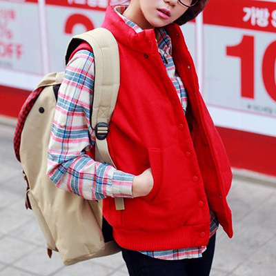 <em>马甲</em>坎肩外套 <em>马夹女士</em>韩版<em>春秋</em>冬季<em>时尚</em> 羽绒