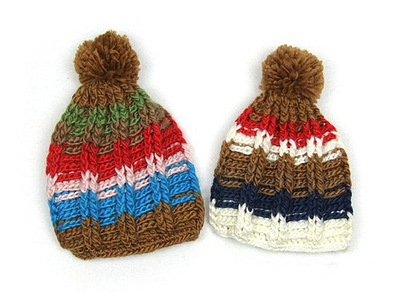 帽子韩版彩线儿童粗毛线帽 冬款宝宝帽(a款和