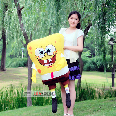 包邮 店庆促销大号海绵宝宝公仔 派大星 抱枕 毛