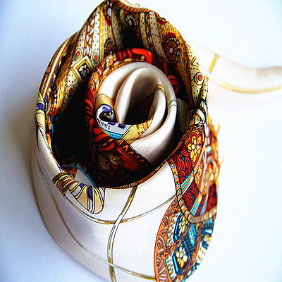 外贸原单丝巾爱马仕天穹加厚斜纹绸大方巾真丝