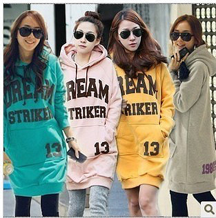 包邮大码女装 胖mm冬装 加厚抓绒长款连帽大