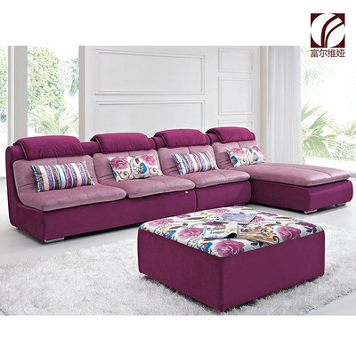 富尔维娅 品牌现代简约布艺沙发组合客厅转角