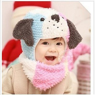 2012新款婴幼儿帽子可爱小狗动物造型儿童帽