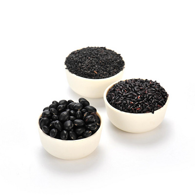 谷绿农品有机三黑组合黑豆黑米黑芝麻-+美食-