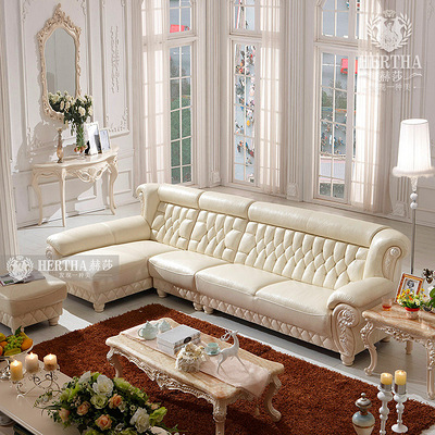 赫莎家具-欧式沙发 法式沙发 真皮沙发 实木沙
