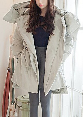 韩国代购2012新款正品女装韩版冬装中长款甜