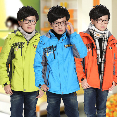 2012韩版秋冬加厚保暖加绒男童棉服儿童外套