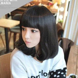 包邮假发短发梨花头修脸帅气女中长发bobo头流行