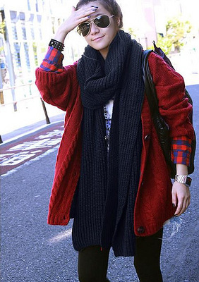 包邮冬季粗毛线围巾 韩国 秋冬 女士红色冬天加