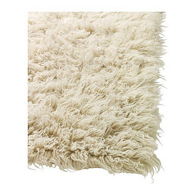 IKEA宜家家居专业代购 弗罗卡蒂长绒地毯, 白色