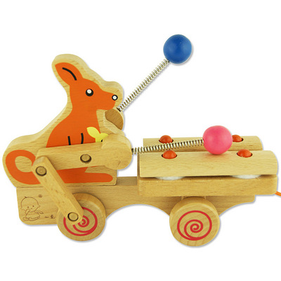 儿童玩具 1-3岁宝宝拖拉学步动物玩具车 宝宝益