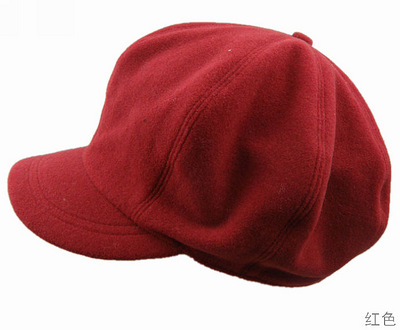 秋冬新款亲子八角帽热卖帽女式时尚八角帽子短