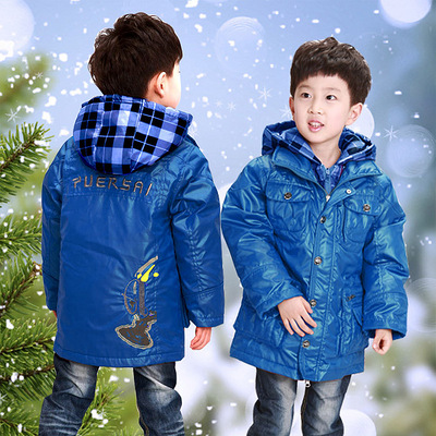 清仓包邮!太阳雪人儿童羽绒服男中大童男童活