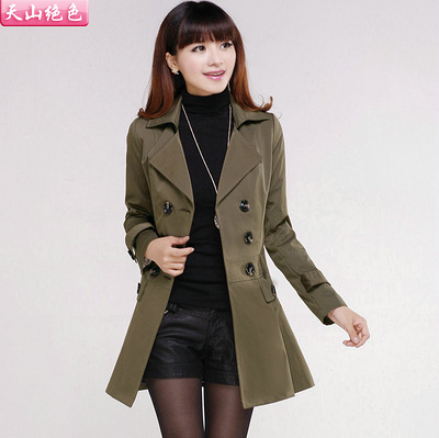 2013春装新款韩版修身女装中长款品质女式风