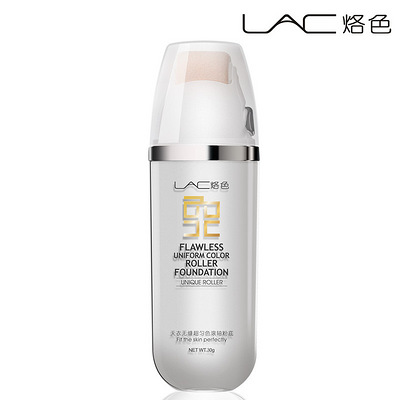 销量第一lac烙色彩妆超匀色滚轴粉底液粉底霜