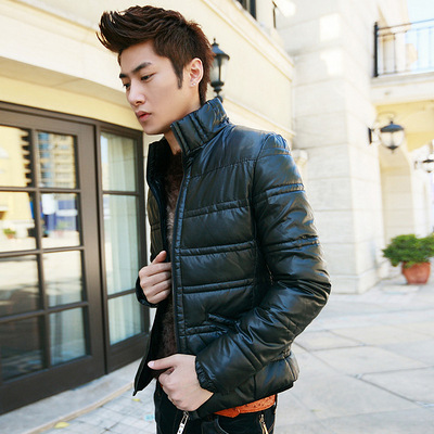 2012年冬季新款黑色简单款立领高质量韩版修