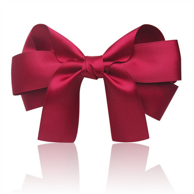 丽龙湾手工蝴蝶结发饰头饰发夹发卡 韩国边夹顶夹发圈横夹酒红009 - 服饰 - 杭州19楼