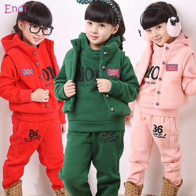 卫衣女童装2013韩版新款冬春装女童套装男童