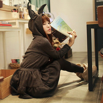 超萌!2013春季新款 秋冬连衣裙女 休闲卫衣连