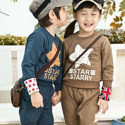 2013年春季新款儿童装男女款韩版衣服STAR五