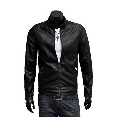 春装2013新品海宁皮衣男韩版修身男装外套机