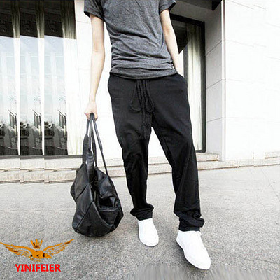 韩版运动裤男卫裤休闲裤男士小脚运动裤微哈伦