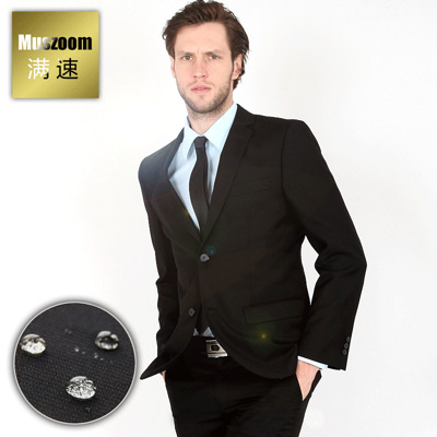 满速【送衬衫发顺丰】男士西服套装 修身婚礼