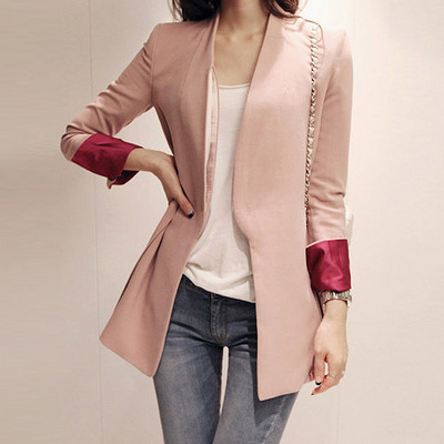 猫猫巷 2013春装新款 小西装韩版修身翻袖暗扣