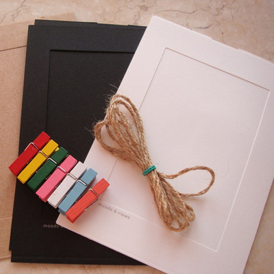 发 创意LOMO串串卡悬挂卡纸相框 <em>照片墙挂</em>相